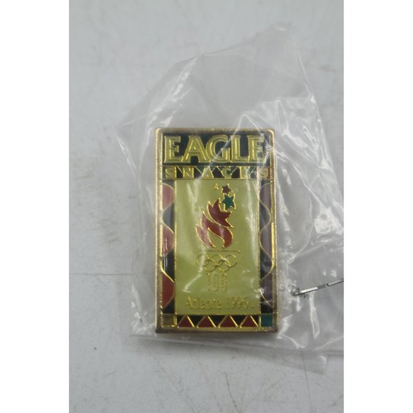 Lot of 4 Eagle Snacks 1996 Atlanta Olympic Pins - Volleyball Basketball Biking - Picture 3 of 12